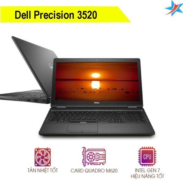 Dell Precision 3520 i7 6820HQ/ 8GB/ 256GB/ M620/ 15.6" FHD