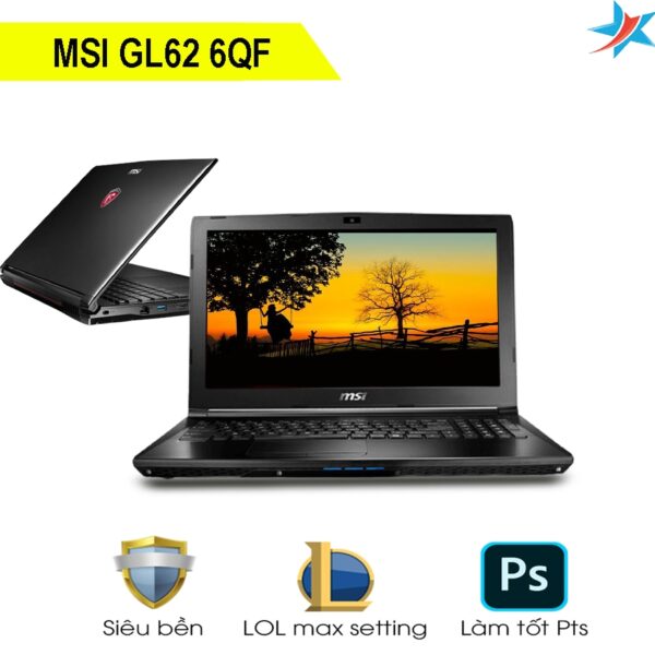 Laptop Gaming cũ MSI GL62 6QF - Intel Core i5