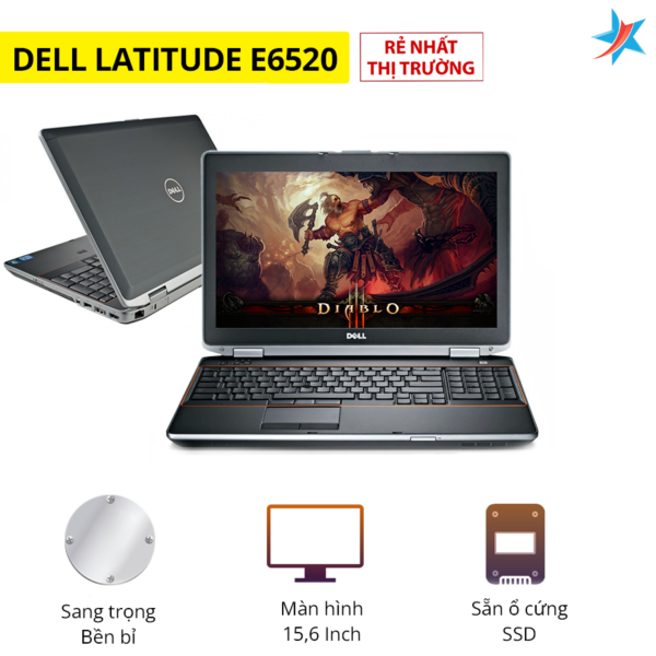 Laptop Cũ Dell Latitude E6520 - Intel Core i5 ✔️