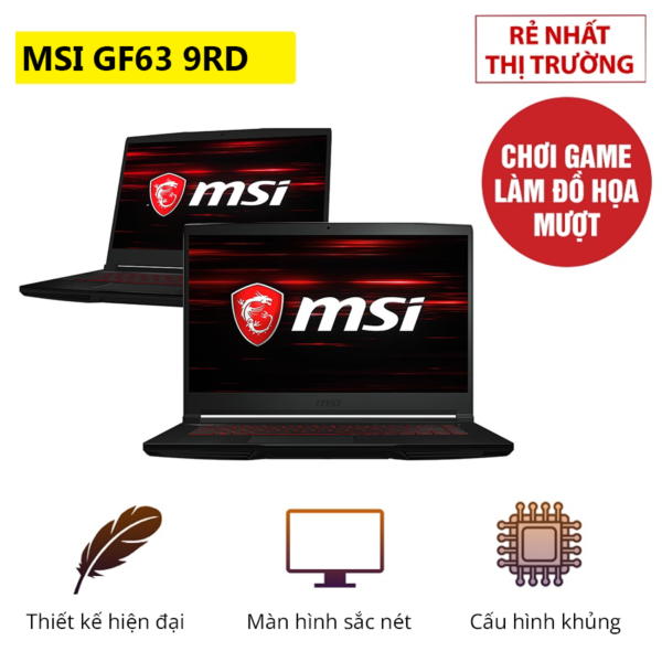 Laptop Cũ MSI GF63 8RD - Intel Core I5-9300H