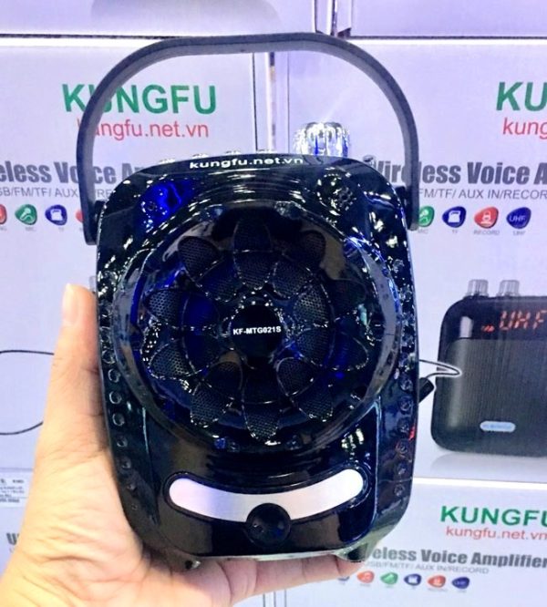 Máy trợ giảng không dây KUNGFU KF-MTG021S (gồm 1 Loa + 1 Micro đeo đầu không dây + 1 Micro đeo đầu có dây + có Bluetoth)