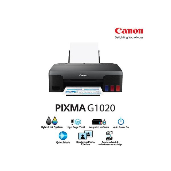 Máy in phun màu CANON PIXMA G1020 (A4, có sẵn Bộ mực liên tục đầy mực)