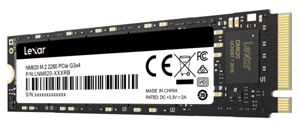 Ổ cứng SSD Lexar NM620 256GB M.2 2280 NVMe PCIe 3.0 x 4 (LNM620X256G-RNNNG)