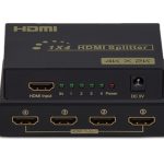 Bộ chia cổng HDMI từ 1 ra 4 FJGEAR HD-SM4K104 (1 in 4 out, HDMI 1.4/4K*2K)