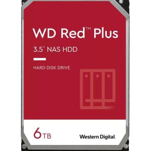 Ổ cứng HDD Western Digital 6TB Red Plus 3.5 inch, 5400RPM, SATA, 256MB Cache (WD60EFPX)