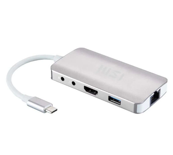 Đầu Chuyển MSI 9 in 1 (S53-0400210-V33) Type-C To USB, HDMI, LAN, SD/TF, Jack 3.5