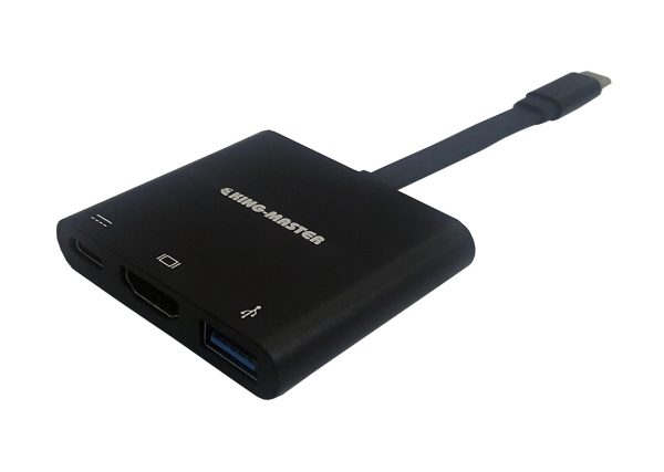 Đấu Chuyển KINGMASTER (KY-V125B) TYPE-C to USB 3.0, HDMI