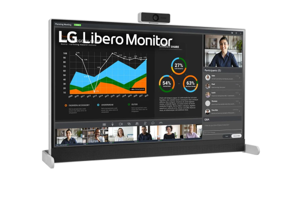 Màn Hình LG 2K 27inch Libero 27BQ70QC-S (IPS, 60Hz, HDMI, USBC, Tích Hợp Webcam FHD, Chân đế linh hoạt có thể để bàn hoặc treo tường)