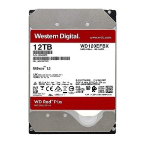 Ổ cứng HDD WD Red Plus 12TB SATA 6Gb/s, 3.5 inch, 256MB, 7200RPM (WD120EFBX)