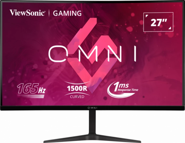 Màn Hình Cong Gaming ViewSonic 27inch VX2718-PC (VA, 165Hz, Loa kép 2W, HDMI, DisplayPort, Công nghệ Adaptive Sync)