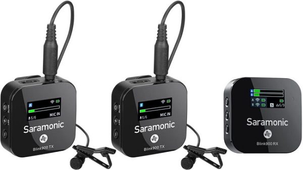 Bộ micro không dây thu âm live stream SARAMONIC BLINK 900 B2(RX + TX +TX), chính hãng