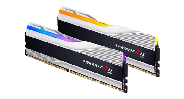 RAM Desktop DDR5 32GB (2x16GB) 6400Mhz G.Skill Trident Z5 RGB Silver (F5-6400J3239G16GX2-TZ5RS)