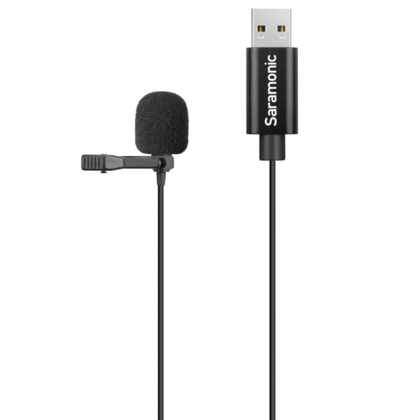 Micro thu âm Lavalier Saramonic ULM10, cáp dài 2m, cổng USB-A