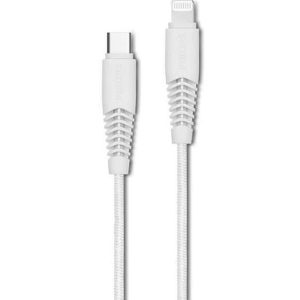 Cáp sạc USB-C to Lightning Philips 1.2m MFI, Màu trắng (DLC5541V)