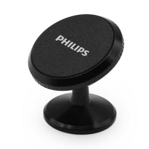 Đế giữ điện thoại nam châm trên ô tô Philips DLK9215, Vỏ nhôm, Xoay 360 độ