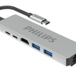 Đầu chuyển Philips SWV6116G HUB 6 in 1 USB C to HDMI + USBx2 + PD + RJ45
