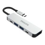 Đầu chuyển Philips SWV6115G HUB 5 in 1 USB-C to HDMI + USB + PD