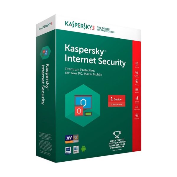 Phần mềm diệt virus bản quyền KASPERSKY INTERNET SECURITY 1 USER 1 YEAR (FULL BOX)