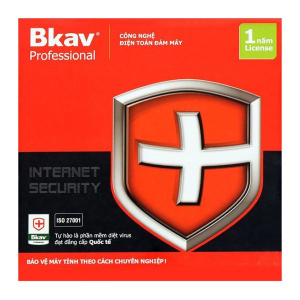 Phần mềm diệt virus bản quyền BKAV PRO INTERNET SECURITY 1 USER 1 YEAR