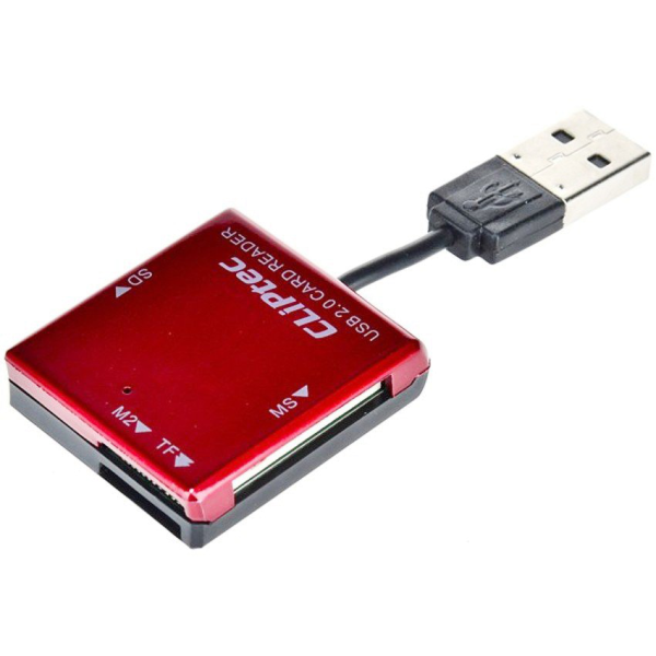 Đầu Đọc Thẻ Nhớ Cliptec RZR507 (SD, microSD, USB 2.0)