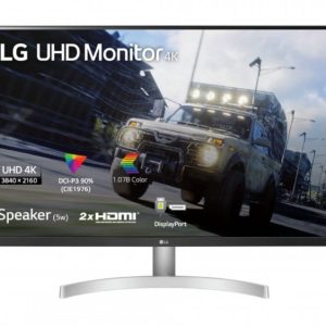 Màn hình 4K 31.5 inch LG 32UN500-W (tấm nền VA, độ phân giải UHD, 60Hz, HDR, có Loa 5W, HDMI, DisplayPort) Hàng chính hãng