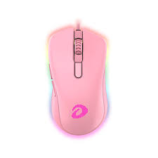 Chuột Gaming DARE U EM908 QUEEN, RGB Led, 6400dpi, BRAVO ATG 4090 sensor, màu hồng