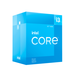 CPU INTEL CORE i3 12100F (LGA1700, 3.3Ghz, 4C/8T, 12MB, 58W, No GPU)