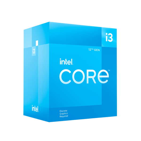 CPU INTEL CORE i3 12100F (LGA1700, 3.3Ghz, 4C/8T, 12MB, 58W, No GPU)