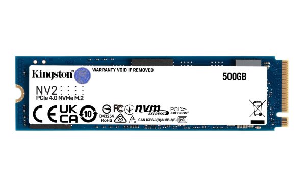 SSD Kingston 500GB NV2 M.2 2280 NVMe PCIe Gen 4.0 x 4 ( SNV2S/500G) Hàng chính hãng