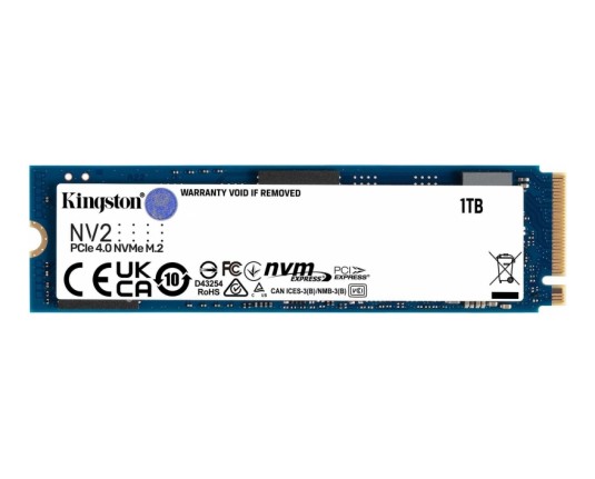 SSD Kingston 1TB NV2 M.2 2280 NVMe PCIe Gen 4.0 x 4 (SNV2S/1000G)
