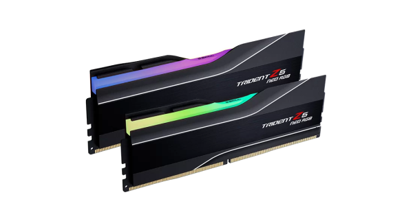 RAM Desktop DDR5 64GB (2x32GB) 6000MHz G.Skill Trident Z5 Neo RGB Black (F5-6000J3238G32GX2-TZ5NR)