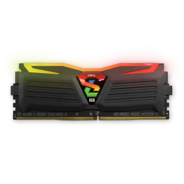 RAM Desktop DDR4 8GB 3200MHz GEIL Super Luce RGB Black (GLS48GB3200C16BSC)
