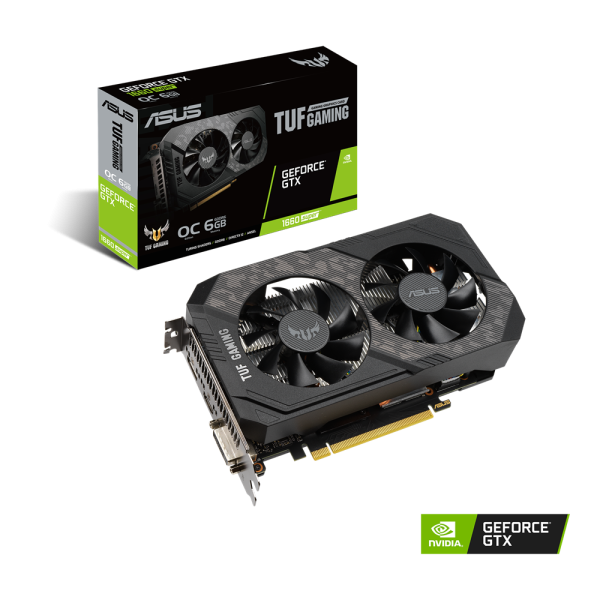 Card màn hình VGA ASUS TUF Gaming GTX1660 SUPER 6GB OC (TUF-GTX1660S-O6G-GAMING), 192BIT, 2 Fan