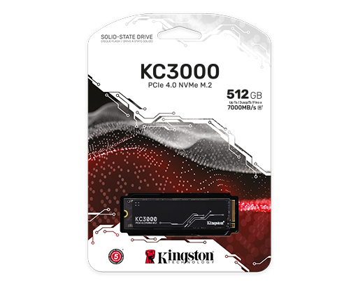 SSD Kingston KC3000 512GB PCIe 4.0 NVMe M.2