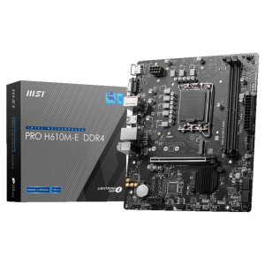 Mainboard MSI PRO H610M-E DDR4 (LGA 1700, 2x DDR4, HDMI, VGA, M.2 PCIe 3.0, M-ATX)