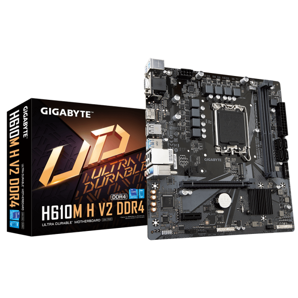 Mainboard GIGABYTE H610M-H V2 DDR4 (LGA 1700, 2x DDR4, HDMI, D-Sub, M.2 PCIe 3.0, m-ATX)