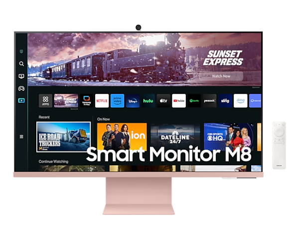 Màn Hình Thông Minh Samsung M8 4K 32 inch LS32CM80PUEXXV (60Hz, VA, 4ms, 99% sRGB, Tích hợp loa và Camera, Màu Pink)