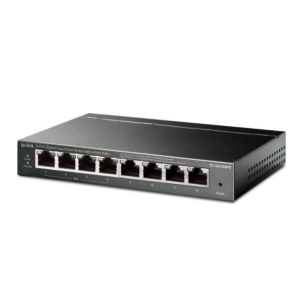 Switch TP-Link 8-port Gigabit Easy Smart with 4 PoE Ports (TL-SG108PE)