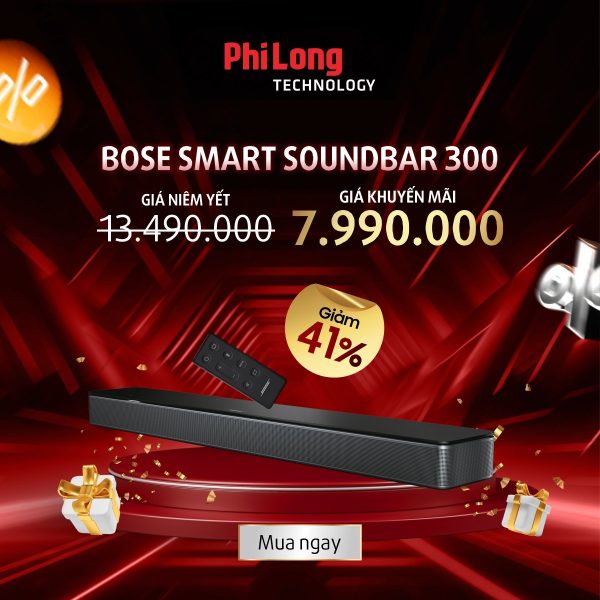 Loa thanh Bose Smart Soundbar 300 (04 loa toàn dải)