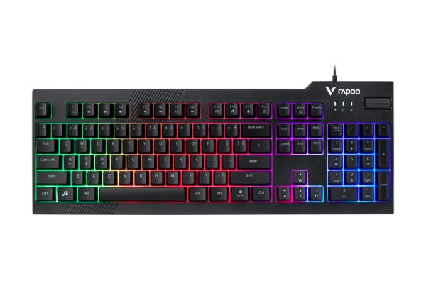 Bàn phím giả cơ Rapoo V50S Black (Full Size 104 phím, USB, Led rainbow)