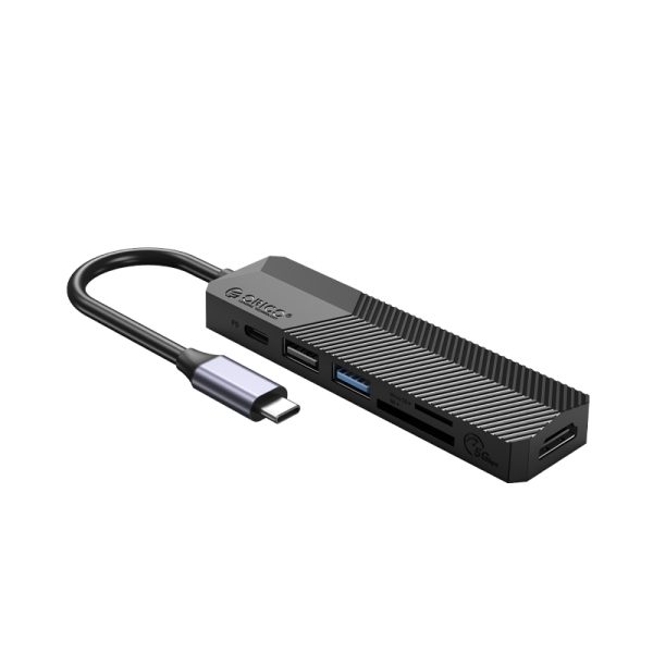 Đầu chuyển 6-in-1 ORICO USB-C sang USB3.0, USB2.0, HDMI, TF, USB-C (PD) (MDK-6P-BK-BP)