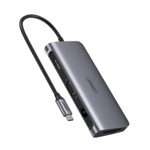Đầu chuyển 7-in-1 USB-C sang HDMI, VGA, USB3.0, LAN, SD/TF Ugreen 40873