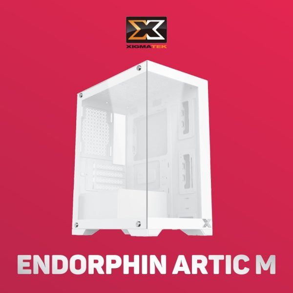 Vỏ case Xigmatek ENDORPHIN M Arctic - EN41396 (m-ATX, 2 mặt kính cường lực, Không kèm fan)