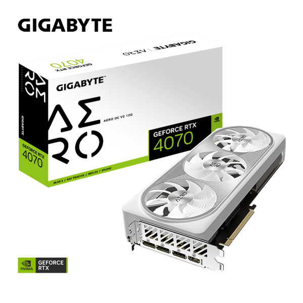 Card màn hình VGA Gigabyte GeForce RTX 4070 AERO OC V2 12G GDDR6X (N4070AERO OCV2-12GD)