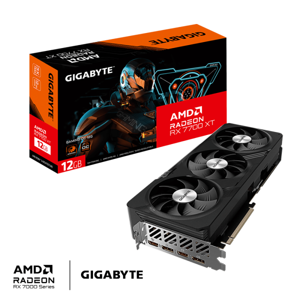 Card màn hình VGA Gigabyte Radeon RX 7700 XT GAMING OC 12G GDDR6 (R77XTGAMING OC-12GD)