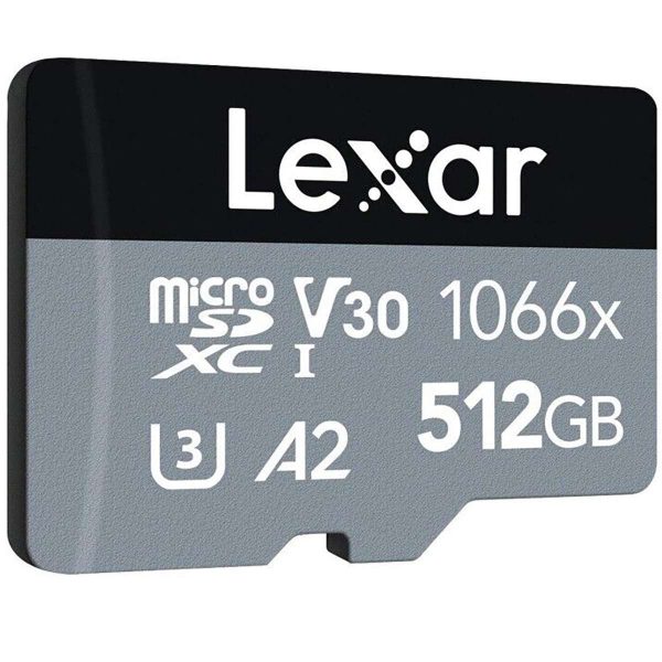 Thẻ nhớ MicroSDXC 512GB LEXAR 1066x SILVER Series UHS-I 160MB/s (LMS1066512G-BNANG) U3, V30, A2