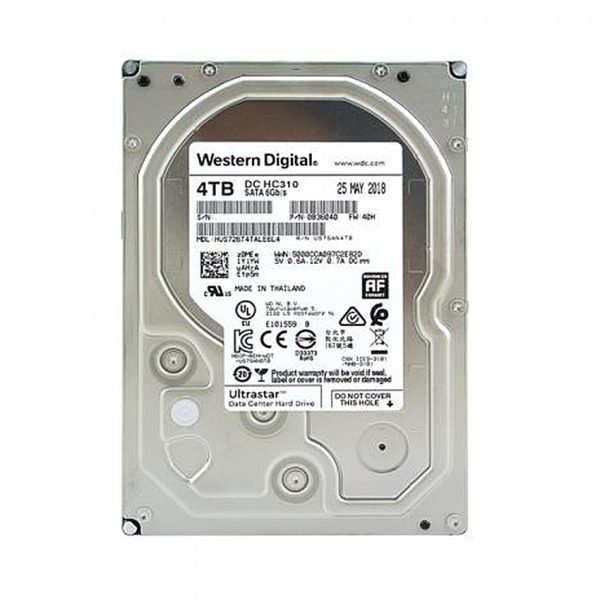 Ổ cứng HDD Western Enterprise Ultrastar DC HC310 4TB 3.5 inch SATA 3 6GB/s 7200RPM, 256MB Cache (HUS726T4TALA6L4)