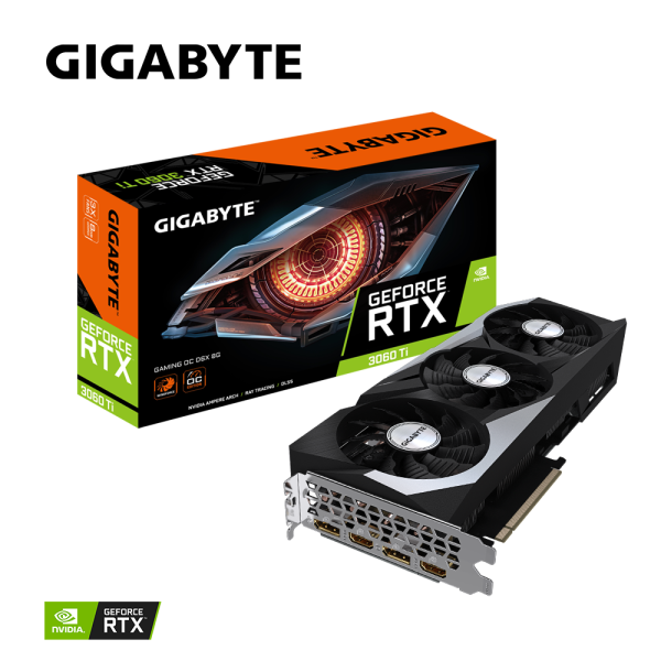 Card màn hình VGA GIGABYTE GeForce RTX 3060 Ti GAMING OC D6X 8G (N306TXGAMING OC-8GD)