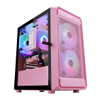 Vỏ Case Segotep Artist 2F RGB Pink (1 mặt kính cường lực, sẵn 2 fan RGB)