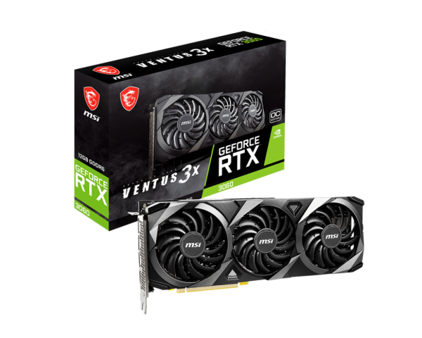 Card màn hình VGA MSI GeForce RTX 3060 VENTUS 3X 12G OC GDDR6